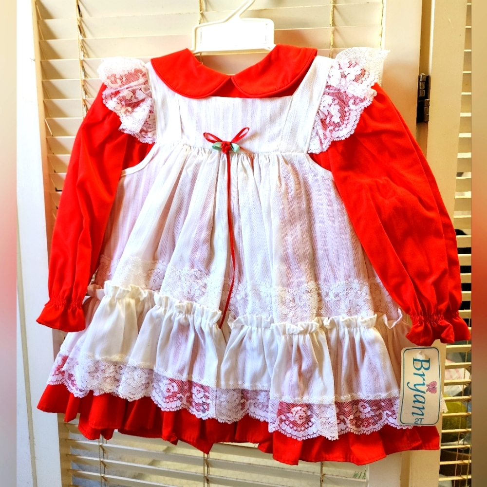 Vintage Bryan pinafore dress size T2